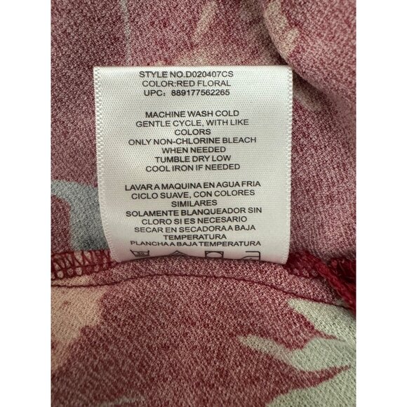 Fall Floral Print V-Neck High-Low Knit Shift Dress Size XXL 2X 18 20 Plus Size - Picture 6 of 7